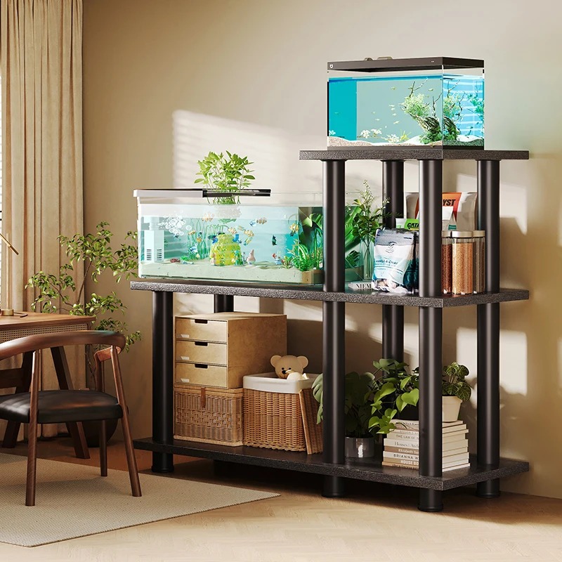 Aquarium Fish Types - Modern Ayaklı Tip Balık Tankı Sehpası