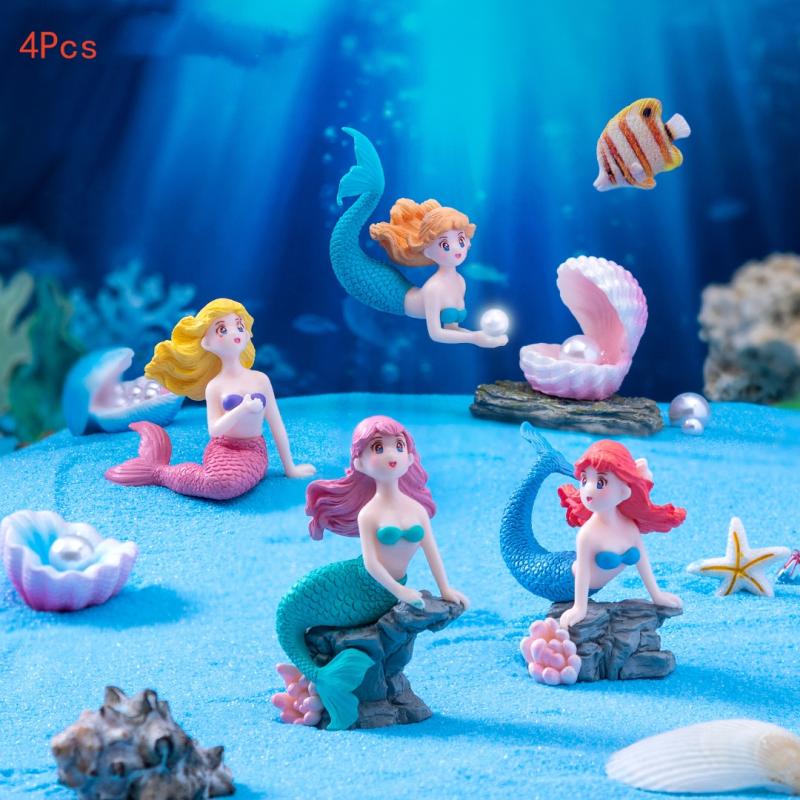 Aquarium Fish Types - 4 adet plastik balık tankı küçük