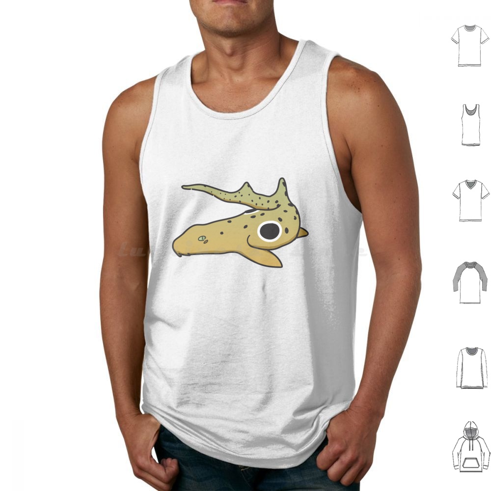 Draw Fish Aquarium - Apolet Köpekbalığı Çizimli Atletler Baskılı Pamuklu