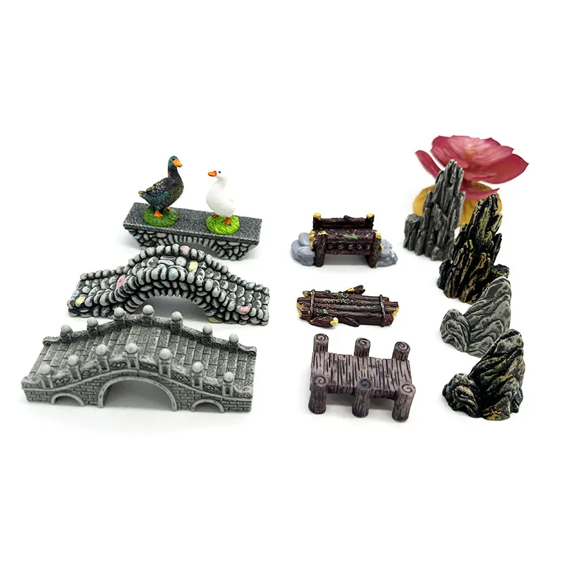 Mini akvaryum reçine köprü dek - Aquarium Fish Bridge incelemesi ve fiyatı