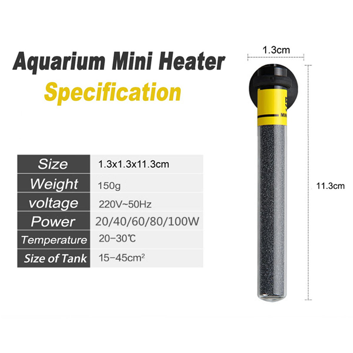 Mini akvaryum ısıtıcı dalgıç b - Aquarium Fish Uk incelemesi ve fiyatı