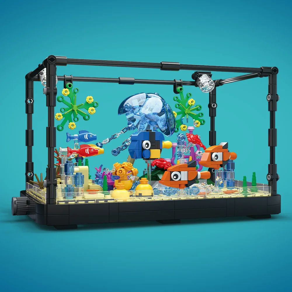 Işıklı Balık Tankı Yapım Blokl - Aquarium Fish Types incelemesi ve fiyatı