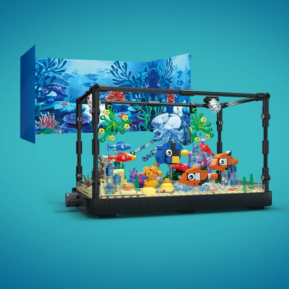 Işıklı Balık Tankı Yapım Blokl - Aquarium Fish Types incelemesi ve fiyatı
