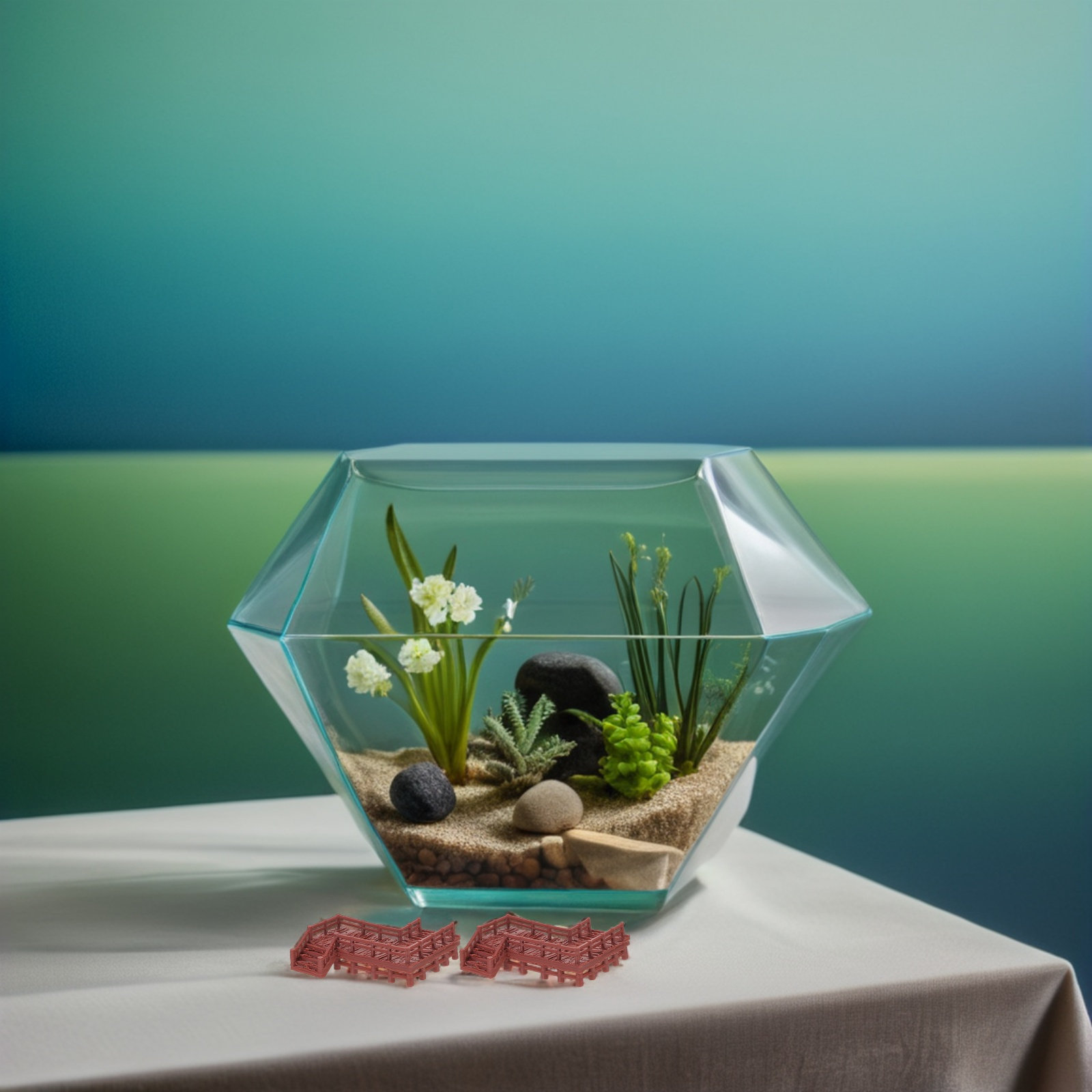4 Adet Minyatür Peyzaj Köprüsü - Aquarium Fish Bridge incelemesi ve fiyatı
